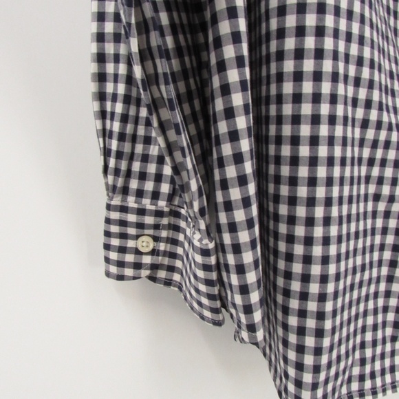 Lauren Ralph Lauren Gingham Navy/White Blouse 2X - Picture 4 of 12